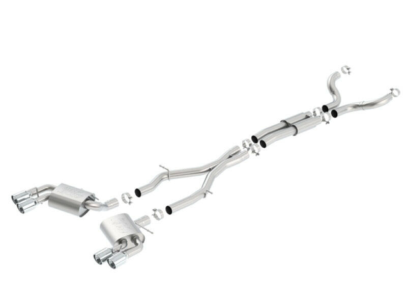 Borla Chevy 16-17 Camaro 6.2L ATAK Catback w/ Dual Tips (NPP) Dual Split Rear Exit Catback Borla