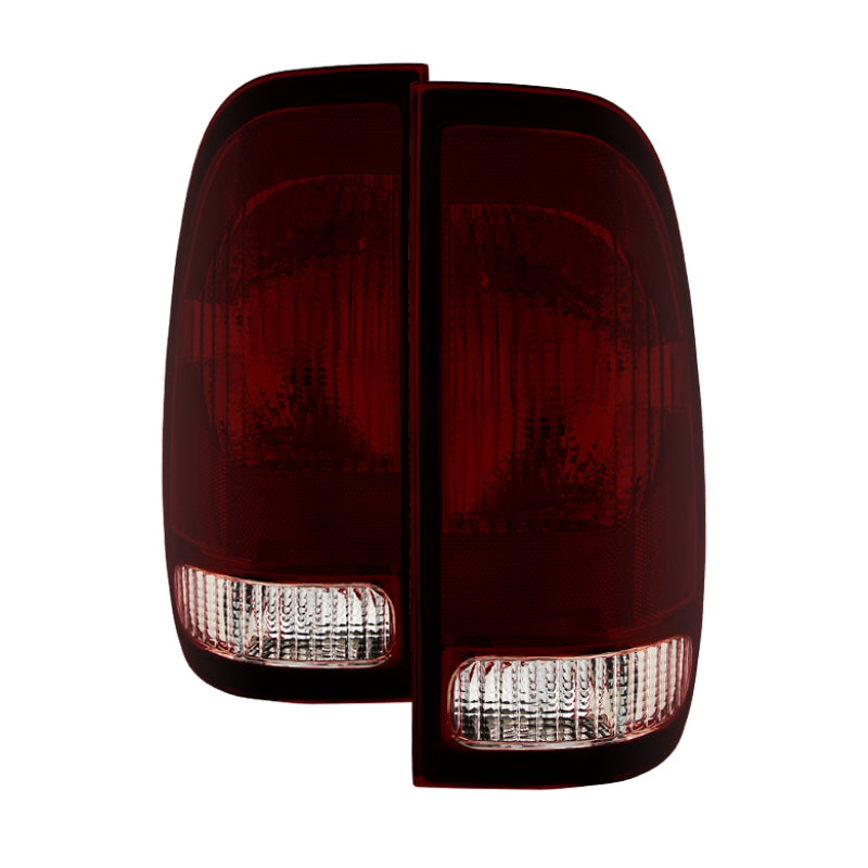 xTune F150 Heritage Styleside 04 OEM Style Tail Lights Red Smoked ALT-JH-FF15097-OE-RSM Tail Lights SPYDER