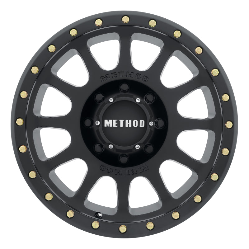 Method MR305 NV 20x10 -18mm Offset 8x180 130.81mm CB Matte Black Wheel Wheels - Cast Method Wheels