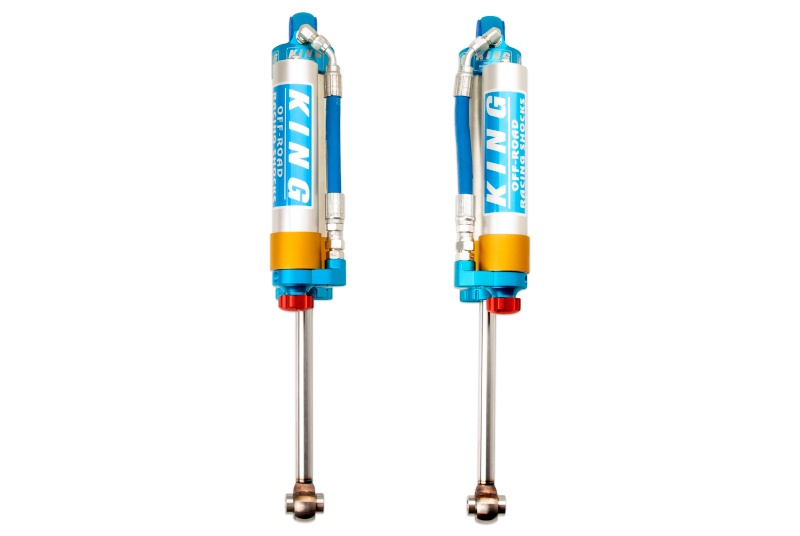 King Shocks 2005+ Nissan Frontier Rear 2.5 Dia Piggy Hose Reservoir Shock w/Adjuster (Pair) Shocks and Struts King Shocks