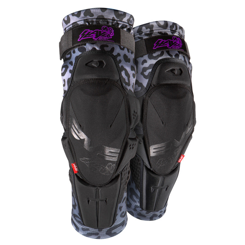 EVS Slayco96 Knee Guard Pair Ghost/Leopard - Small/Medium Body Protection EVS