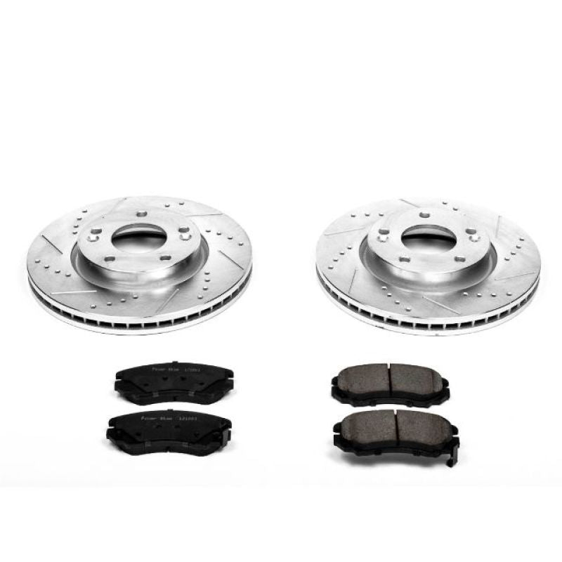 Power Stop 06-10 Hyundai Sonata Front Z23 Evolution Sport Brake Kit Brake Kits - Performance D&S PowerStop