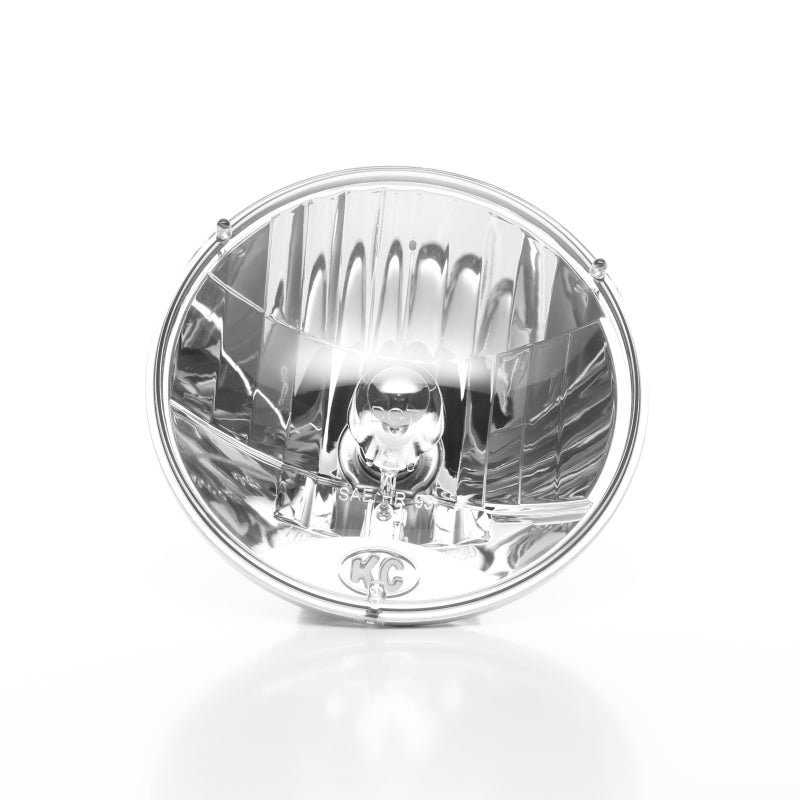 KC HiLiTES Universal/97-06 Jeep TJ 7in. Halogen H4 DOT Headlight 55/60w Lexan (Pair Pack System) Headlights KC HiLiTES