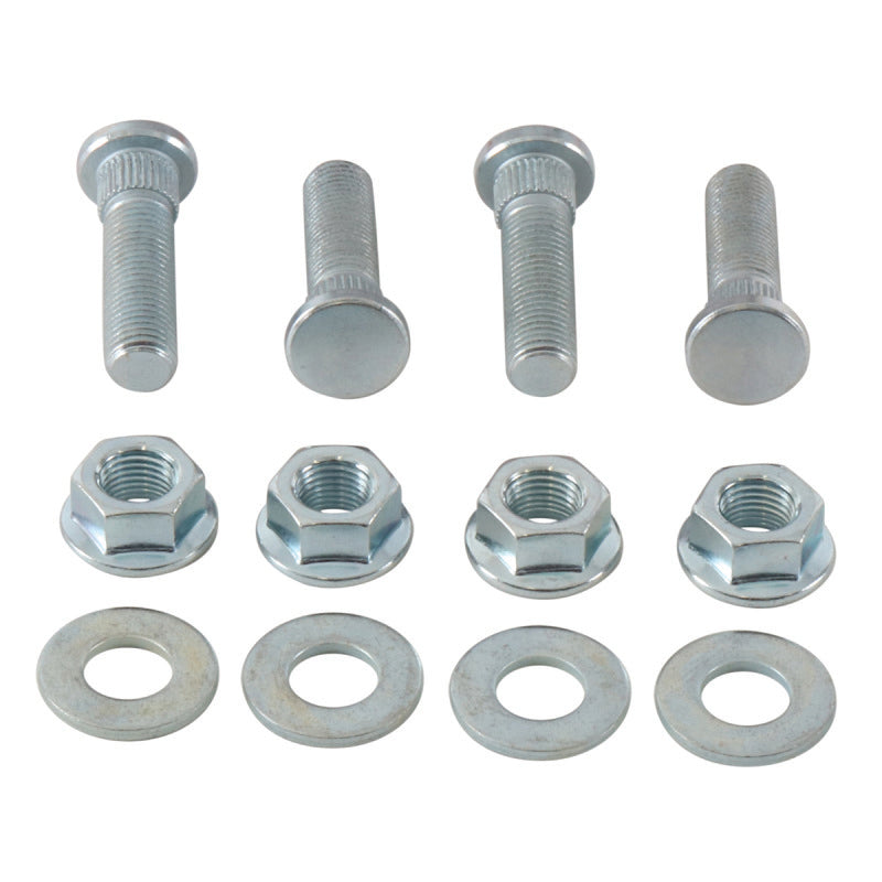 QuadBoss 10-14 Polaris Ranger 400 4x4 Front Wheel Stud & Nut Kit Wheel Studs QuadBoss