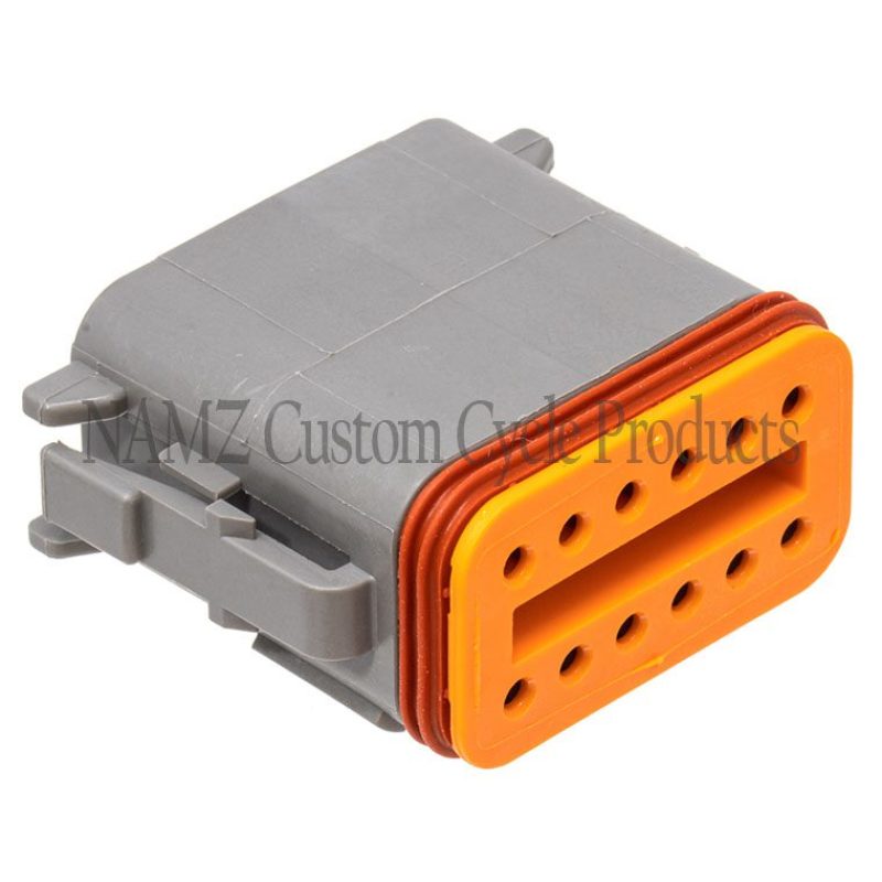 NAMZ Deutsch DT Series 12-Wire Plug & Wedgelock - Grey (Repl. HD 72139-94GY) Wiring Connectors NAMZ