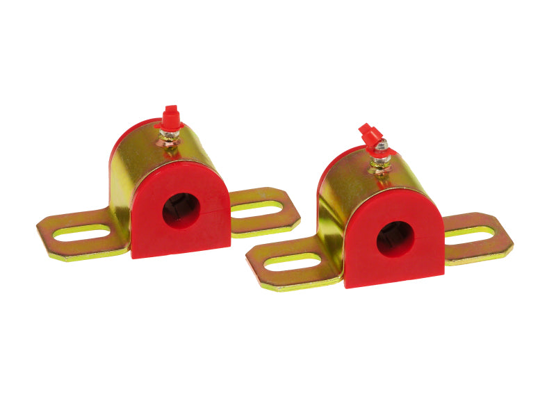 Prothane Universal Greasable Sway Bar Bushings - 11/16in - Type B Bracket - Red Sway Bar Bushings Prothane