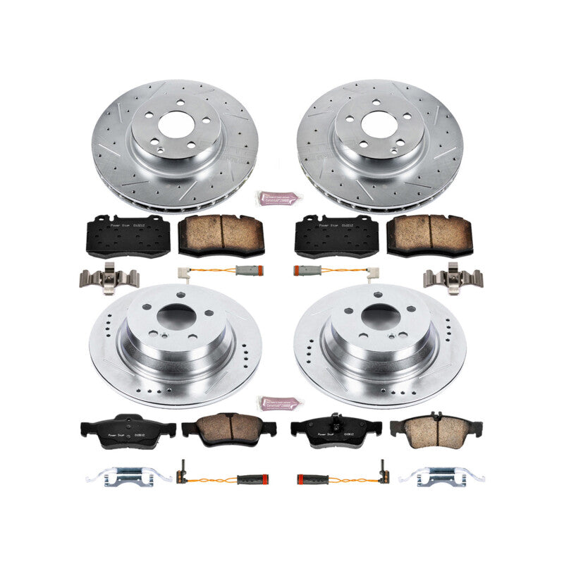 Power Stop 2006 Mercedes-Benz E350 Front and Rear Z23 Evolution Brake Kit Brake Kits - Performance D&S PowerStop