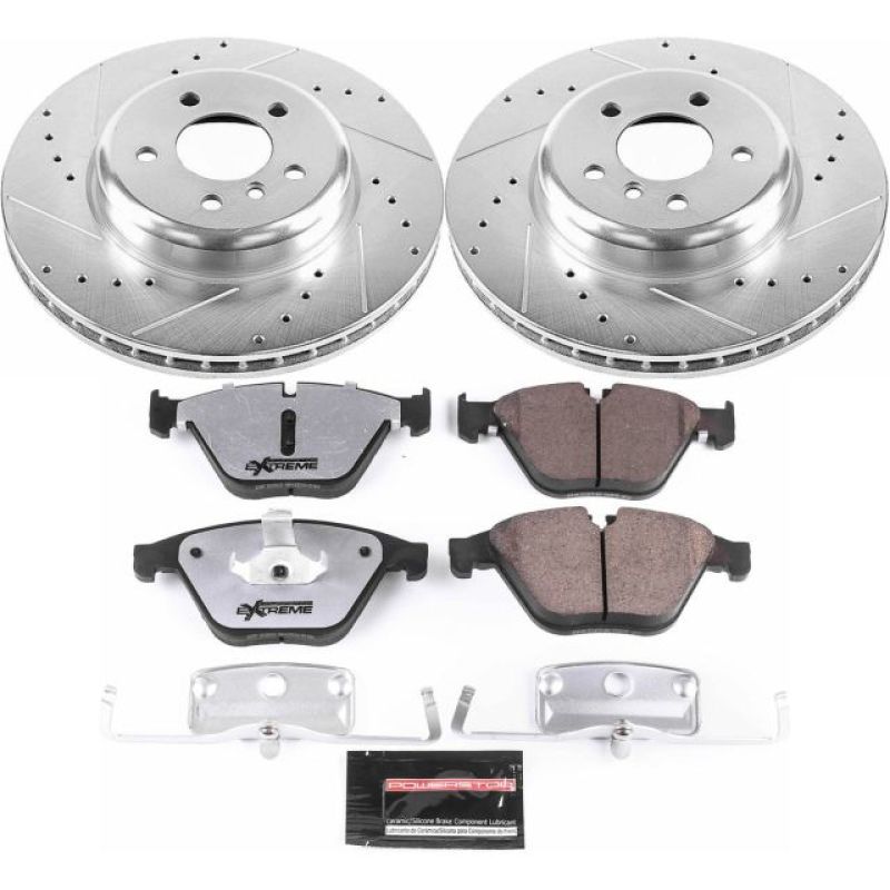 Power Stop 14-16 BMW 535d Front Z26 Street Warrior Brake Kit Brake Kits - Performance D&S PowerStop