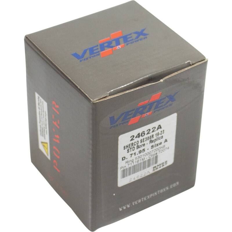 Vertex Piston 16-24 Sherco SE-R 300 300cc Cast Replica Piston Kit Piston Sets - Powersports Vertex Pistons