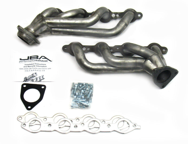 JBA 02-13 GM Truck 4.8L/5.3L LS Raw 409 Cat4Ward Header Headers & Manifolds JBA