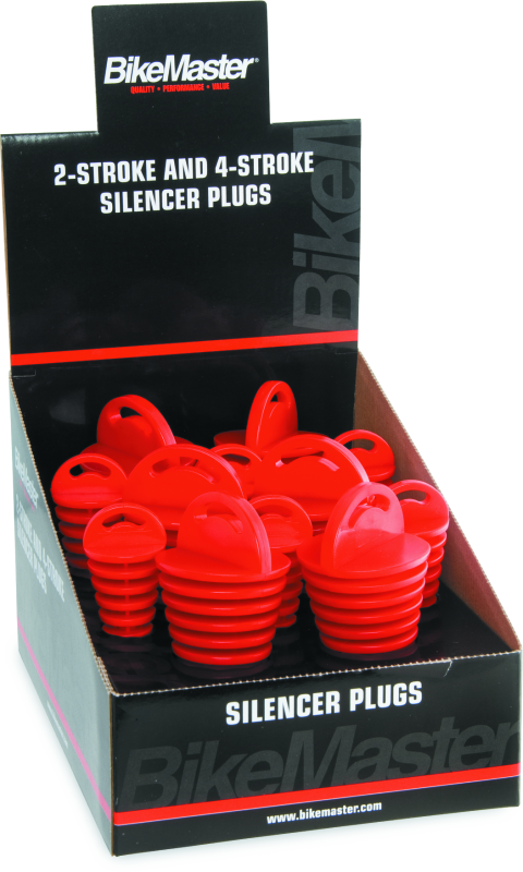BikeMaster Exhaust Plug Display - 12pc. Light Accessories and Wiring BikeMaster