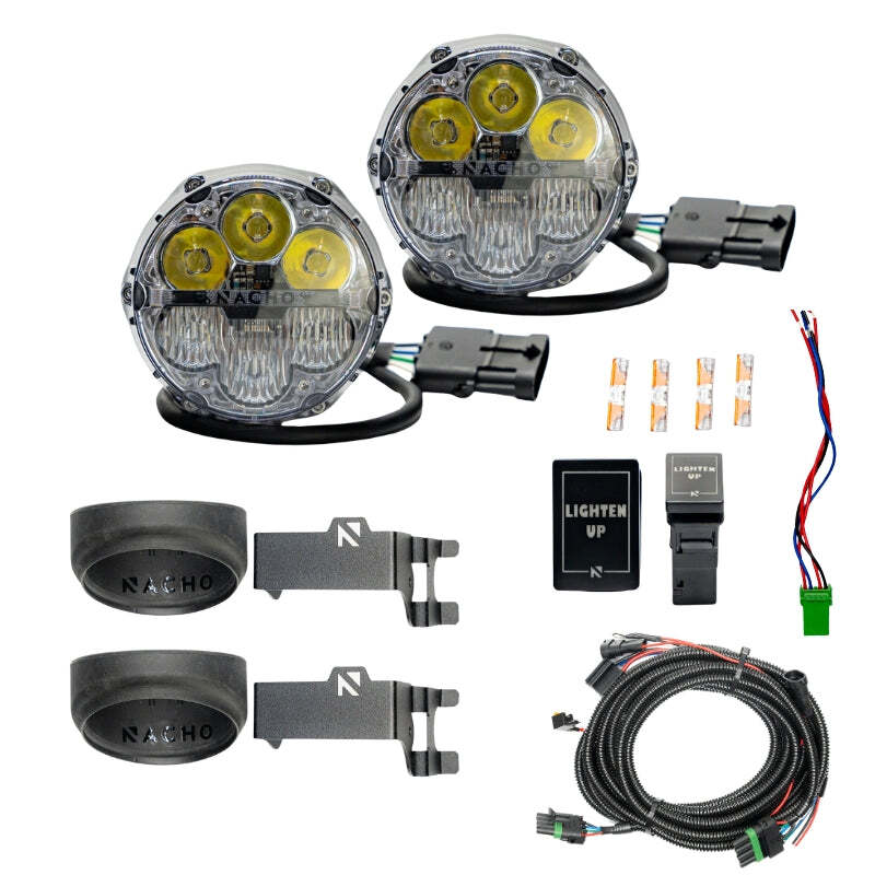 Nacho Lighting Toyota SAE Combo Plug N Play Fog Light Kit - White Fog Lights Nacho Offroad Technology