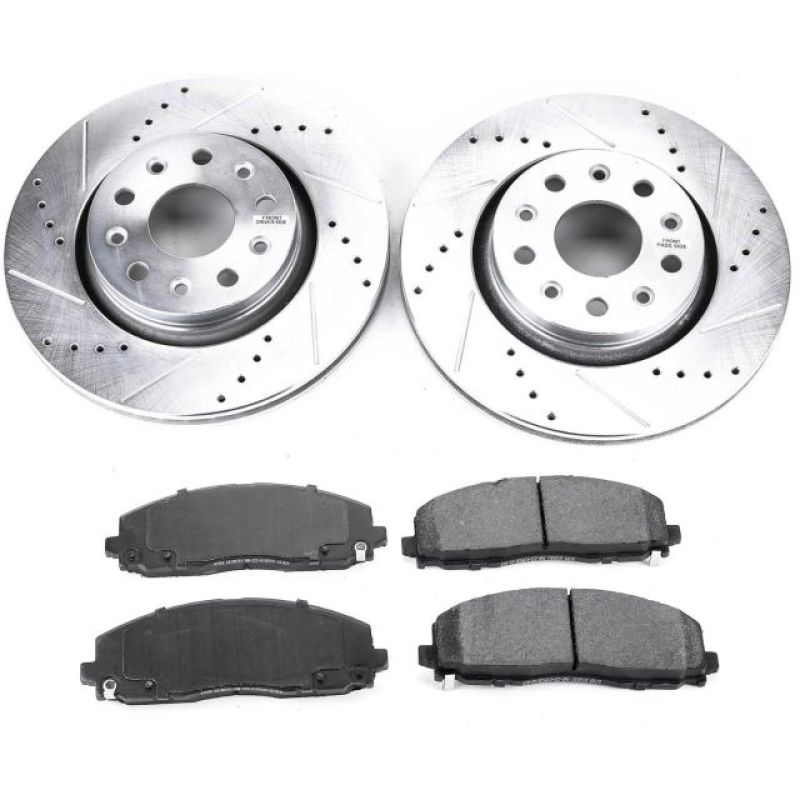 Power Stop 18-19 Jeep Wrangler Front Z23 Evolution Sport Brake Kit Brake Kits - Performance D&S PowerStop