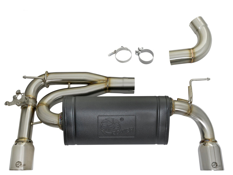 aFe MACHForce XP 16-17 BMW 340i/iX 440i/iX L6-3.0L (t) SS Axle-Back Exhaust w/Polished Tips Axle Back aFe