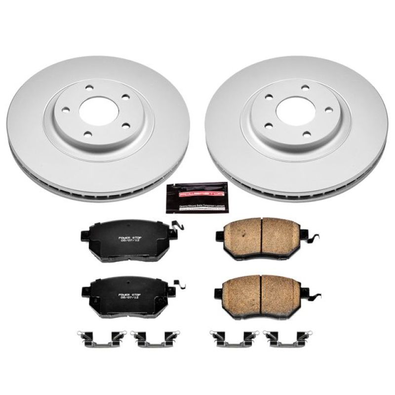 Power Stop 03-05 Infiniti FX35 Front Z17 Evolution Geomet Coated Brake Kit Brake Kits - Performance Blank PowerStop