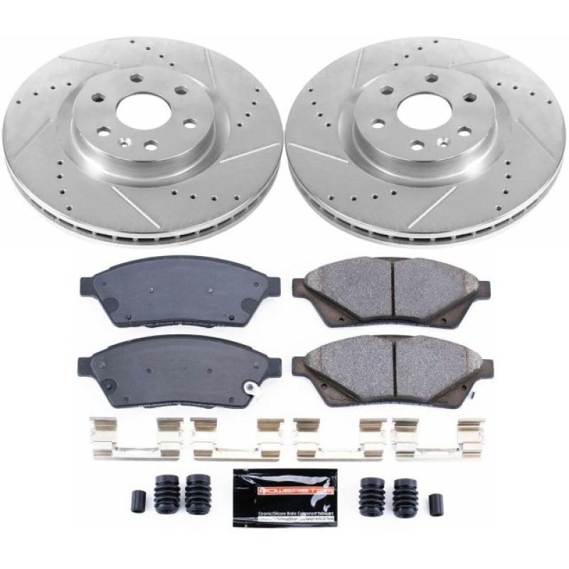 Power Stop 10-16 Cadillac SRX Front Z23 Evolution Sport Brake Kit Brake Kits - Performance D&S PowerStop