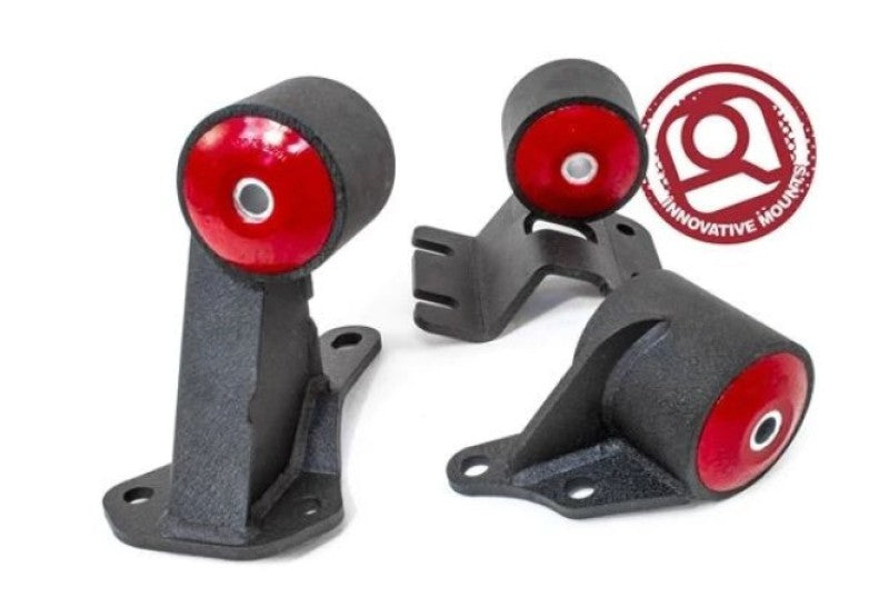 Innovative 90-93 Integra B-Series Black Steel Mounts 60A Bushings (Auto to Manual Cable) Engine Mounts Innovative Mounts