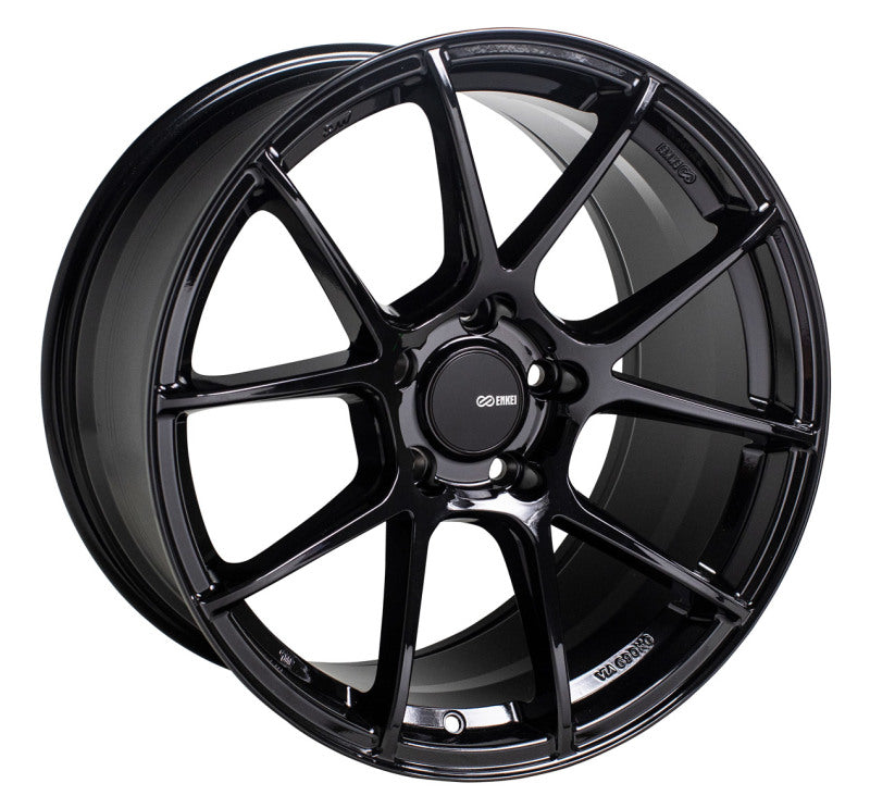 Enkei TS-V 18x8.5 5x100 45mm Offset 72.6mm Bore Glass Black Wheel Wheels - Cast Enkei