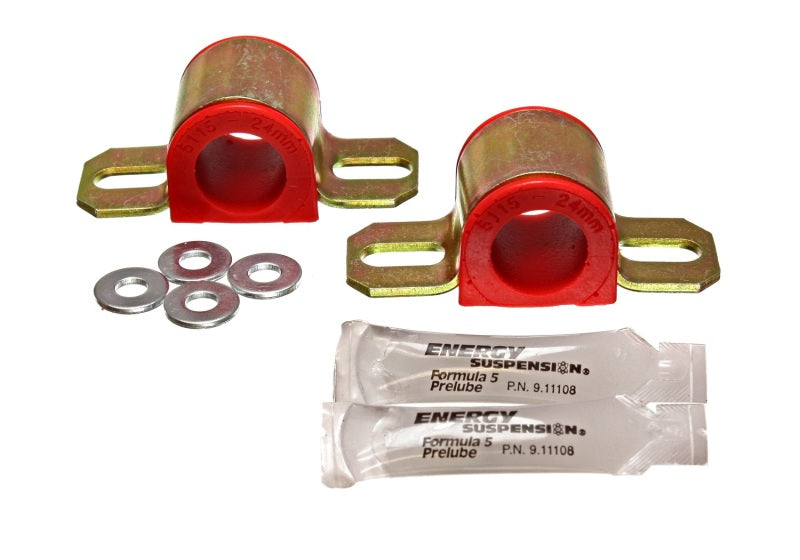 Energy Suspension 86-91 Mazda RX7 Red 24mm Front Sway Bar Bushings Bushing Kits Energy Suspension