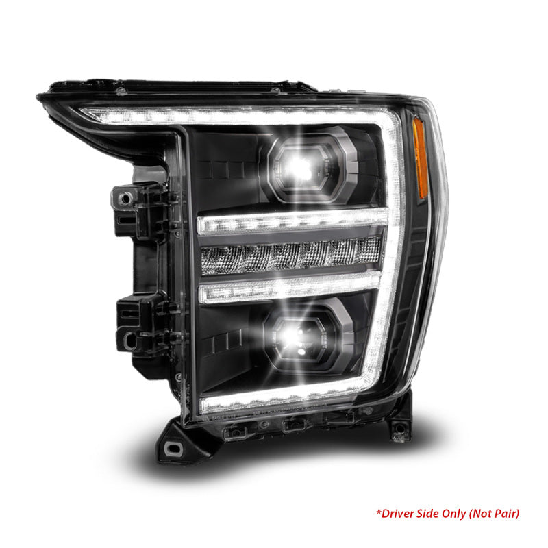 ANZO 21-23 Ford F150 LED Projector Headlight w/Switchback+Sequential - Black (Driver Side Only) Headlights ANZO