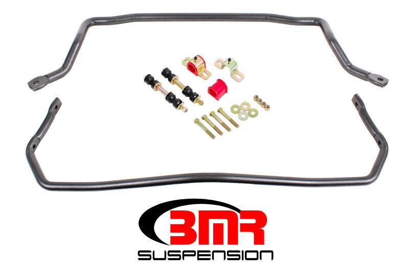 BMR 78-87 G-Body Front & Rear Sway Bar Kit w/ Bushings - Black Hammertone Sway Bars BMR Suspension