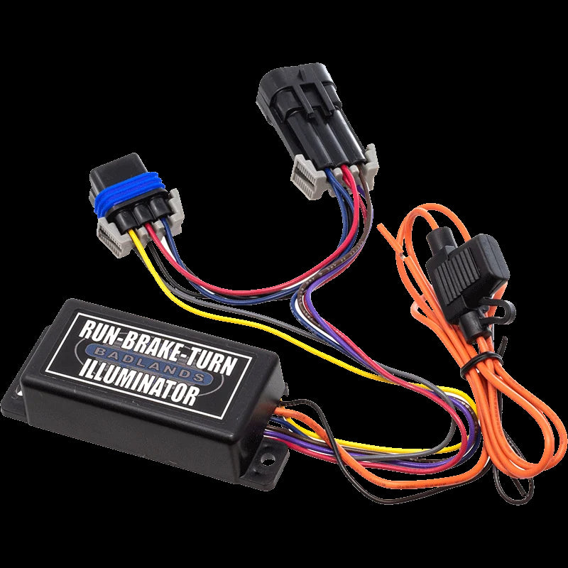 Badlands 2014+ Big Twin Plug N Play Indian Badlands Illuminator Light Accessories and Wiring Badlands