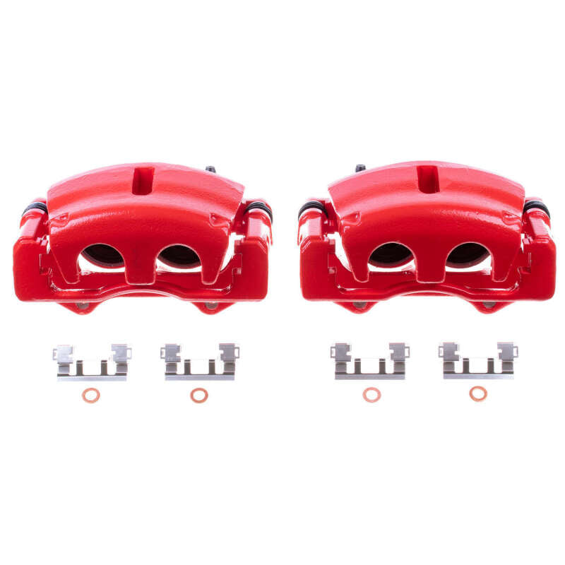 Power Stop 09-12 Chevrolet Colorado Front Red Calipers w/Brackets - Pair Brake Calipers - Perf PowerStop