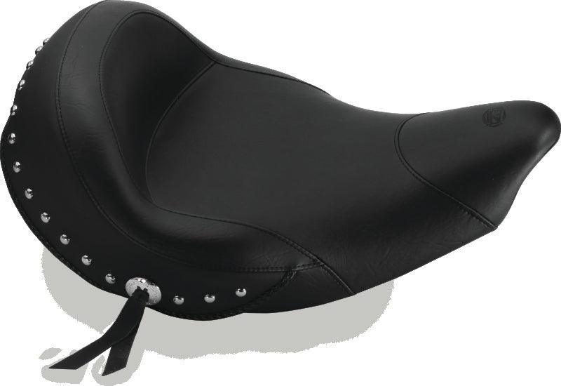 Mustang 18-21 Harley Softail Slim Tripper Fastback 1PC Seat - Black One-Piece Motorcycle Seats Mustang Motorcycle