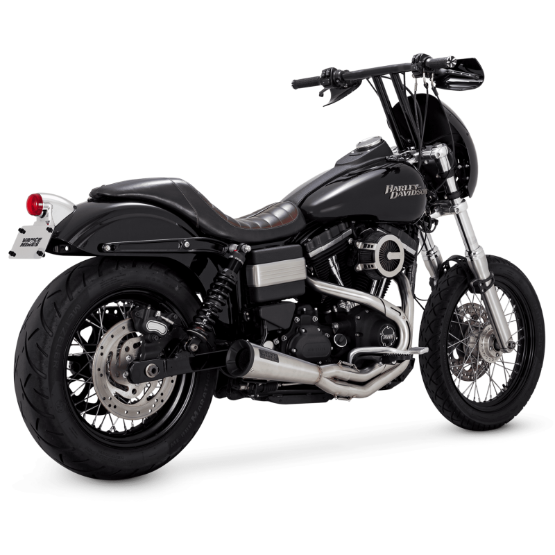 Vance & Hines HD Dyna 91-17 Upsweep SS 2-1 PCX Full System Exhaust Powersports Exhausts Vance and Hines
