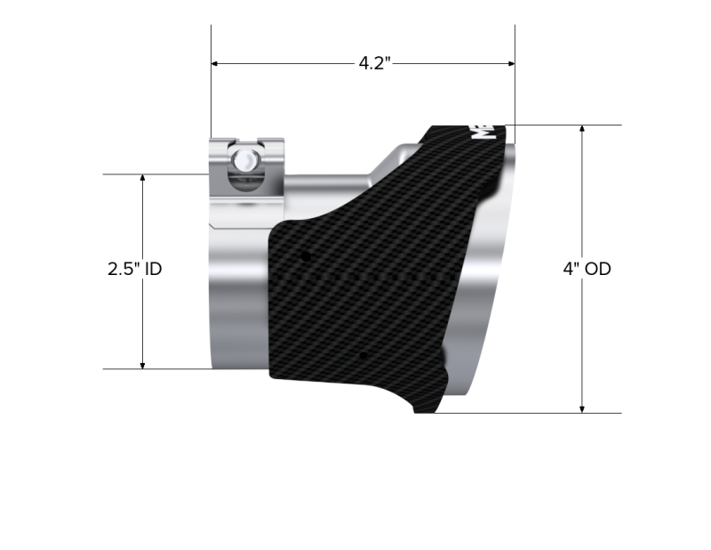 MBRP 18-22 Kia Stinger GT Bezel Kit Quad Tip CF Tips MBRP