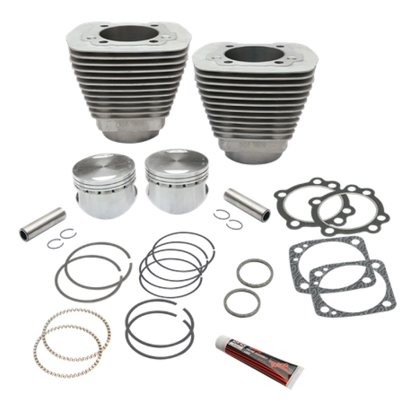 S&S Cycle 84-99 BT 96in 3 5/8in Big Bore Cylinder & Piston Kit - Natural Piston Sets - Powersports S&S Cycle