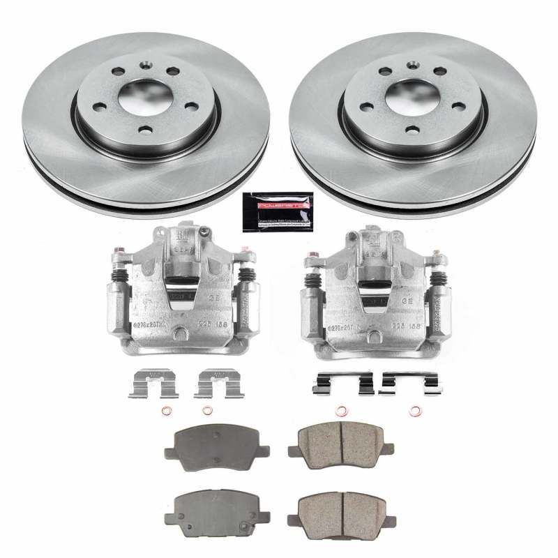 Power Stop 18-19 Chevrolet Sonic Front Autospecialty Kit w/Calipers Brake Kits - OE PowerStop