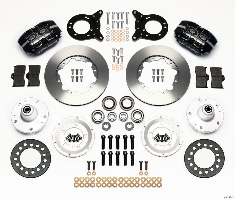 Wilwood Dynapro Dust-Boot Front Kit 11.00in 1965-1969 Mustang Disc & Drum Spindle Big Brake Kits Wilwood