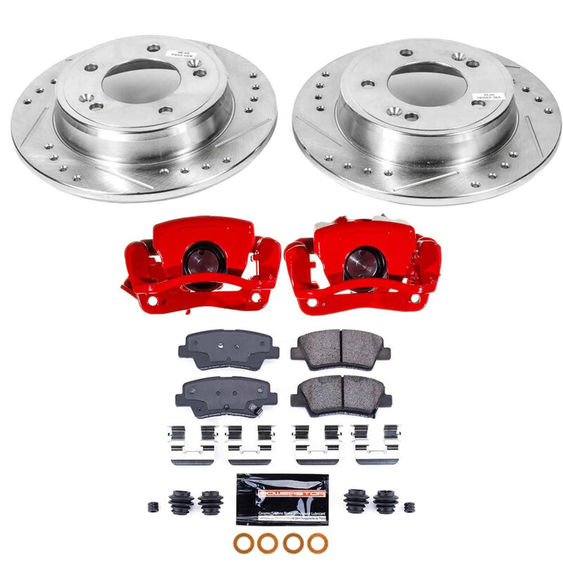 Power Stop 13-17 Hyundai Elantra GT Rear Z23 Evolution Kit w/Calipers Brake Kits - Performance D&S PowerStop