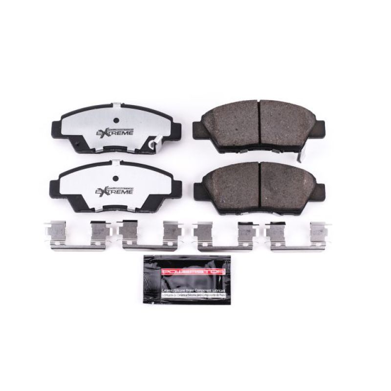 Power Stop 11-15 Honda CR-Z Front Z26 Extreme Street Brake Pads w/Hardware Brake Pads - Performance PowerStop