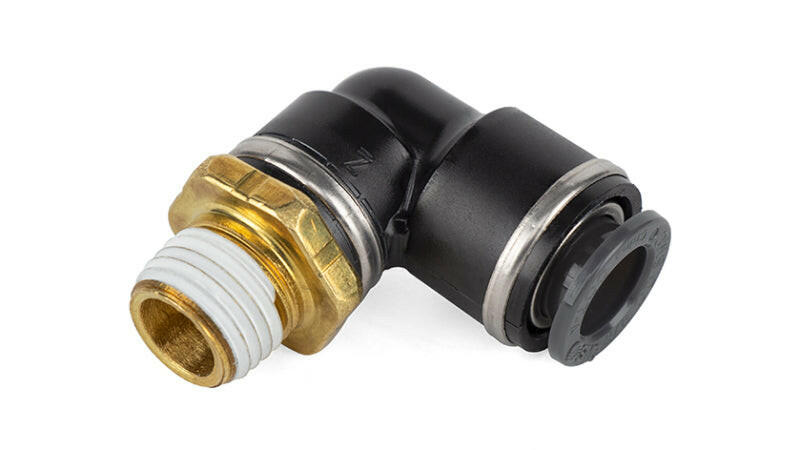 Air Lift Elbow- Male 1/4in Npt X 3/8in Tube Fittings Air Lift