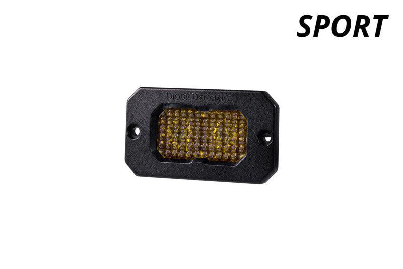 Diode Dynamics Stage Series 2 In LED Pod Sport - Yellow Flood Flush ABL Each Light Accessories and Wiring Diode Dynamics