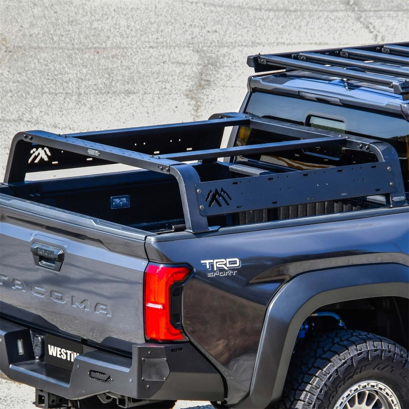Westin 05-21 Toyota Tacoma Overland Cargo Rack Base - Textured Black Cargo Boxes & Bags Westin