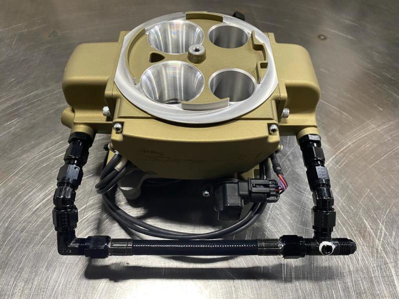 Fragola 6AN Holly Sniper Q-Jet EFI Feed Line - Black Hose Fuel Lines Fragola