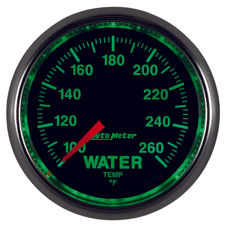 Autometer GS 100-260 degree Electronic Water Temperature Gauge Gauges AutoMeter