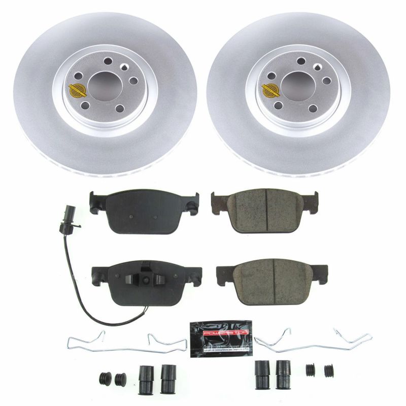 Power Stop 17-19 Audi A4 Front Z23 Evolution Sport Coated Brake Kit Brake Kits - Performance D&S PowerStop