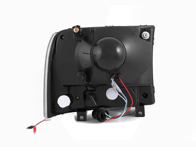 ANZO 2000-2004 Ford Excursion Crystal Headlights Chrome w/ LED 1pc Headlights ANZO