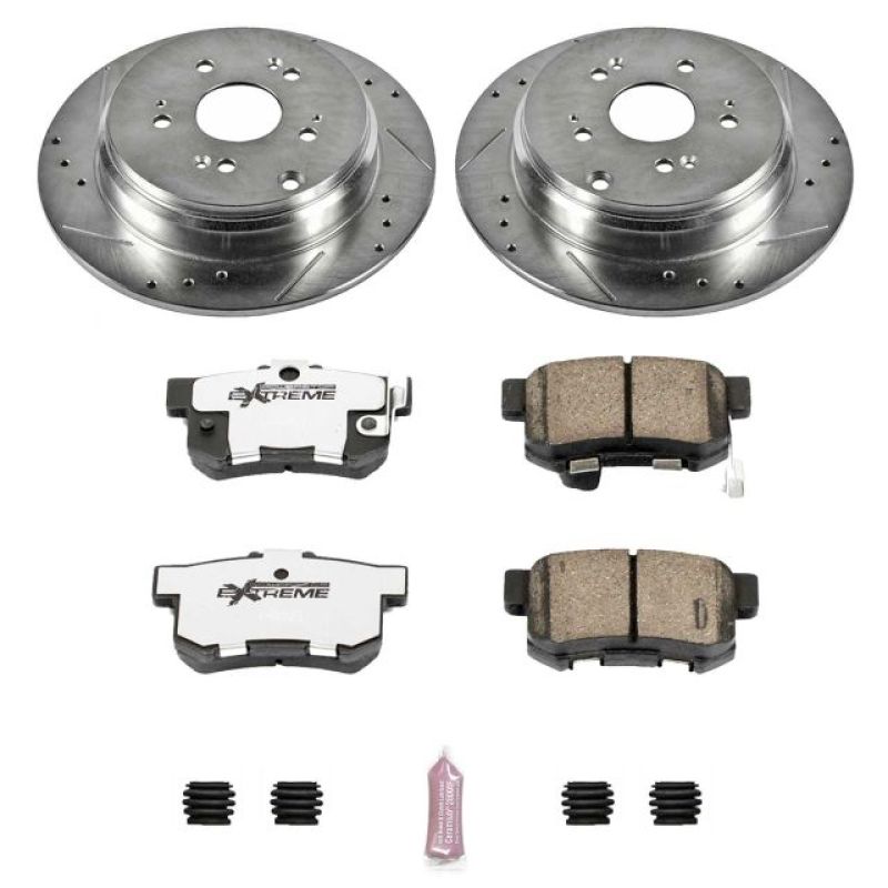 Power Stop 07-09 Acura RDX Rear Z26 Street Warrior Brake Kit Brake Kits - Performance D&S PowerStop