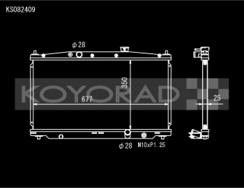 Koyo 11-16 Honda CR-Z 1.5L Hybrid (MT) / 09-14 Honda Fit (MT) Radiator Radiators Koyo