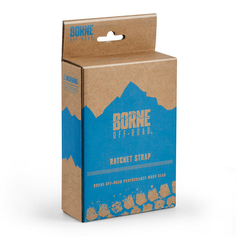 Borne Off-Road Soft Loop Tie-Down Straps (4-Pack) Blue Cargo Tie-Downs Borne Off-Road