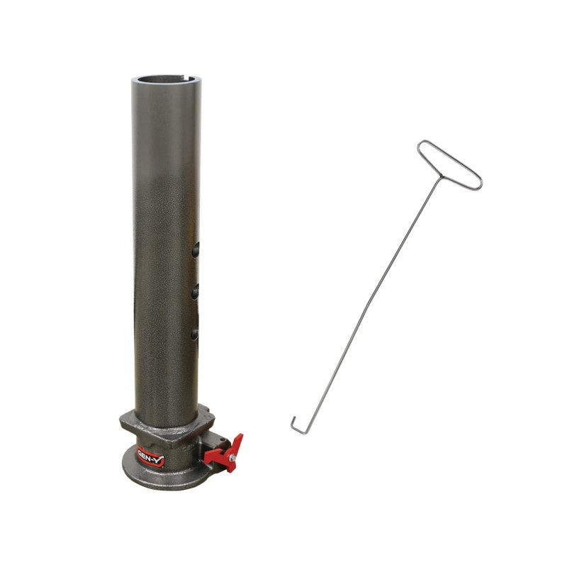 Gen-Y Viking 4in Round Tube Gooseneck Static Hitch w/SnapLatch 2-5/16in Coupler 8.5K TW 30K Hitch Receivers GEN-Y Hitch