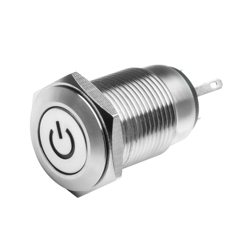 Oracle Pre-Wired Power Symbol On/Off Flush Mount LED Switch - White Light Accessories and Wiring ORACLE Lighting