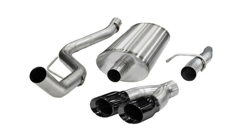 Corsa 2011-2014 Ford F-150 5.0L V8 Black Sport Cat-Back Exhaust Catback CORSA Performance