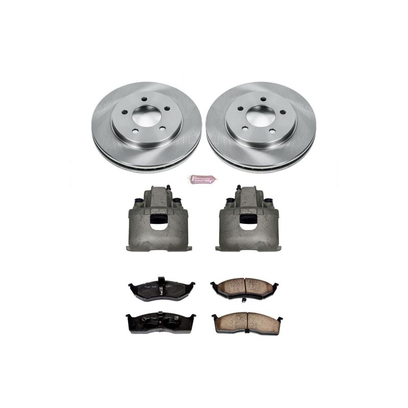 Power Stop 2000 Chrysler Grand Voyager Front Autospecialty Brake Kit w/Calipers Brake Kits - OE PowerStop