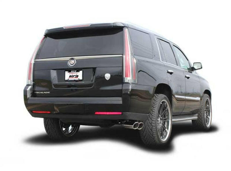 Borla Touring Cat Back 15-16 GMC Denali 6.2L V8 2.75in, 2.25in Dual Same Side Exit 4in Tips Exhaust Catback Borla